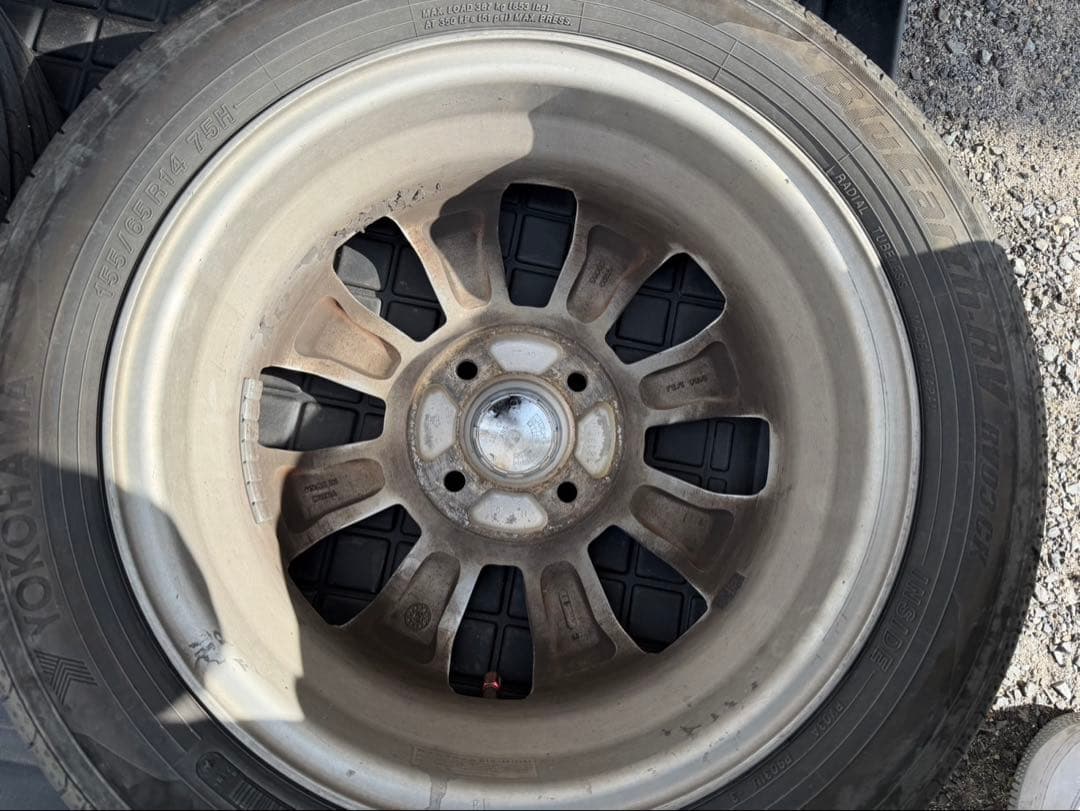 ララパーム14インチ　アルミホイールタイヤ付き4本セット