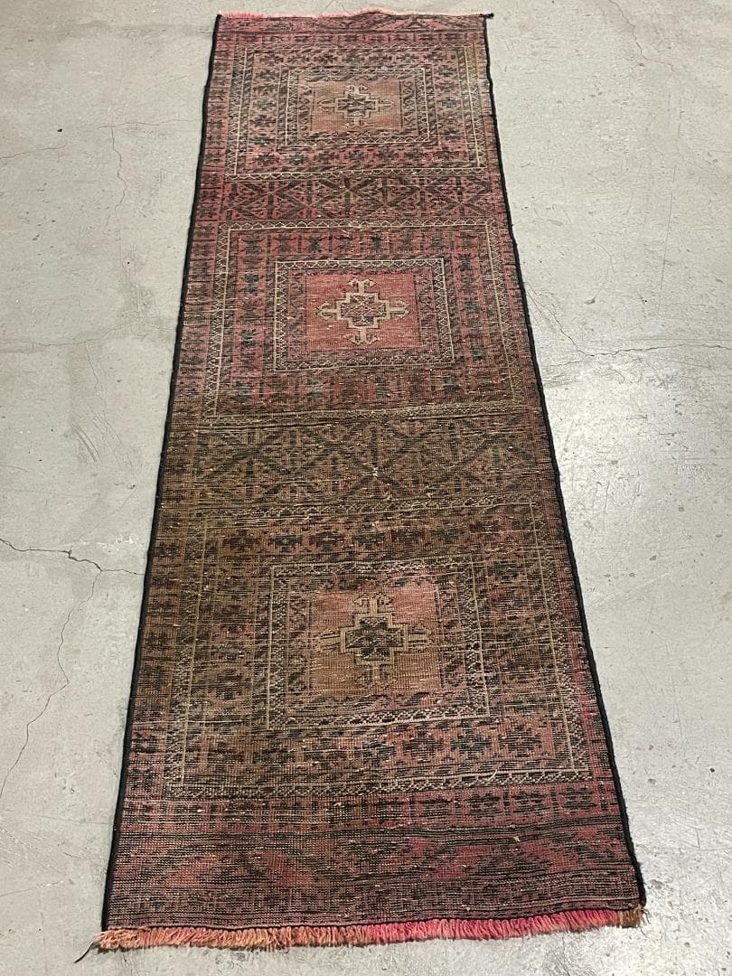 ⚪︎Vintage Rug⚪︎233cm×74cm　バルーチ族　ペルシャ　80s