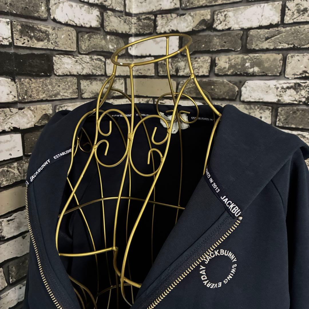 Jack Bunny ジャックバニー ジップアップ うさ耳 パーカー ネイビー