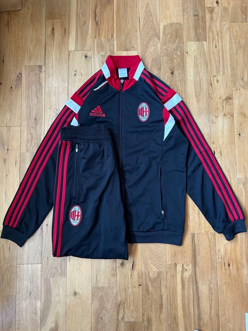 ACミラン セリエＡadidas セットアップ サッカー ジャージ 上下セット