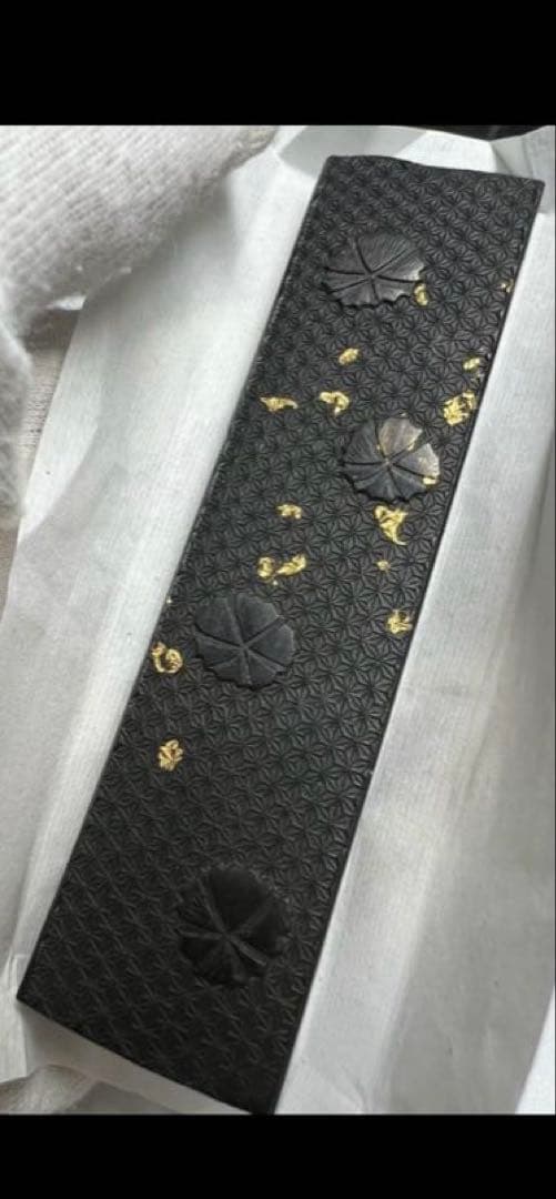 老舗極上高級油煙桐葉墨一丁型 15gx2点状態良得！　他2点