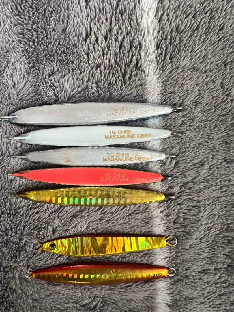 タングステン　メタルジグセット 多色 釣り用