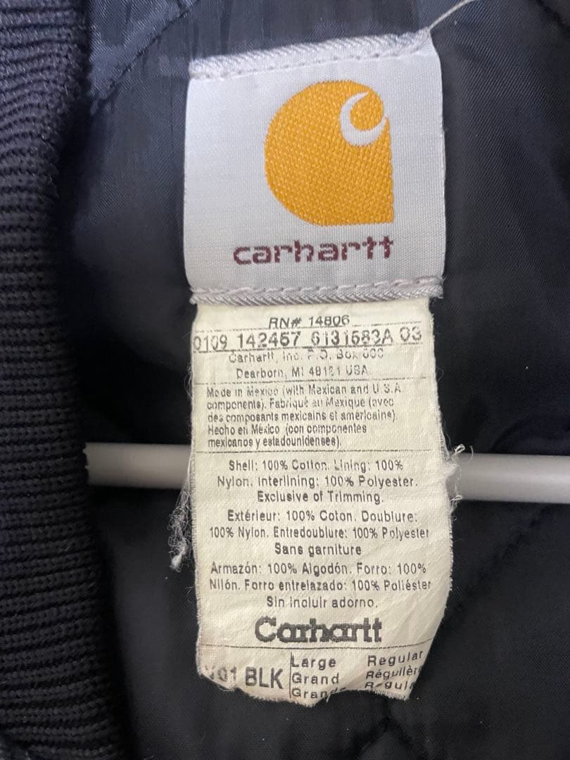 Carhartt ブラック ダックベスト　L