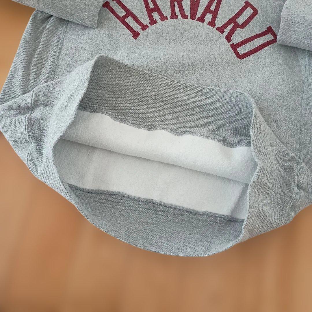 【L】チャンピオン　リバースウィーブ　赤タグ　ハーバード　harvard グレー