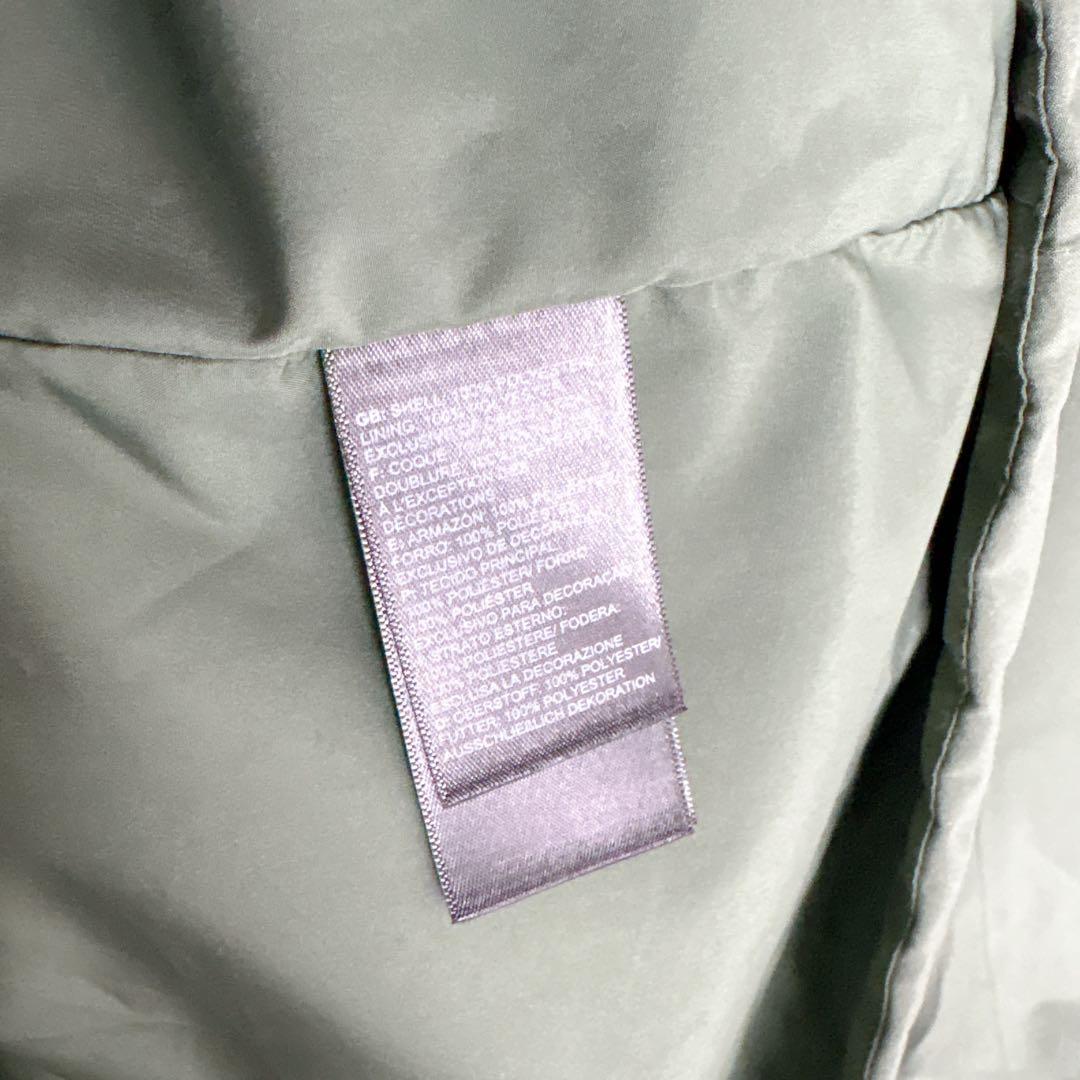 ノースフェイス フィッシュテール モッズコート XL オリーブ 刺繍ロゴ