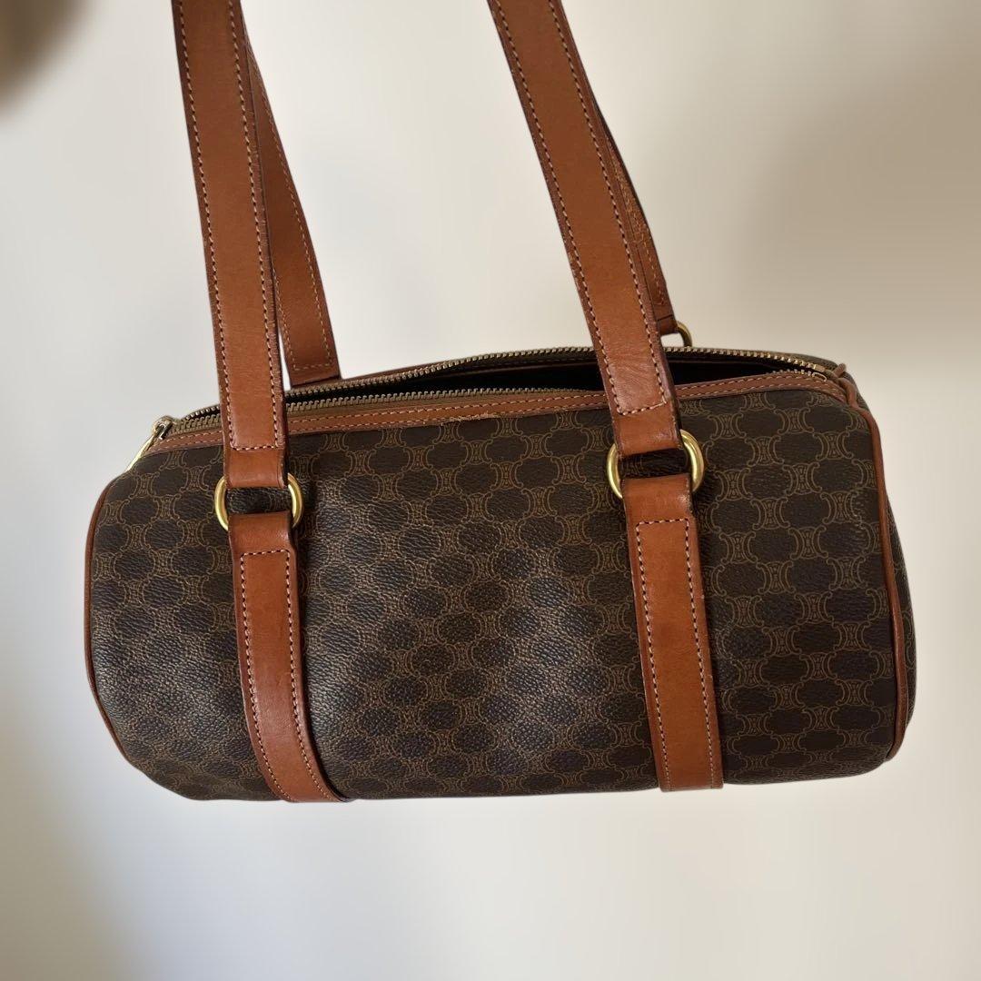 Celine ブラウン ハンドバッグ 円筒形 レア