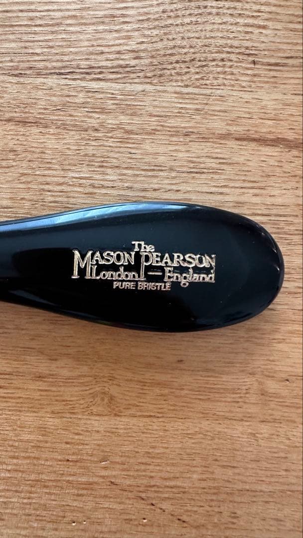 Mason Pearson ヘアブラシ 黒/オレンジ