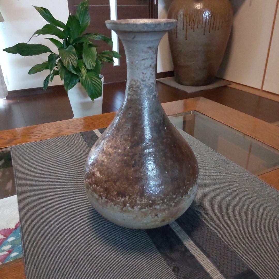 渋い　鶴くび　備前焼　22