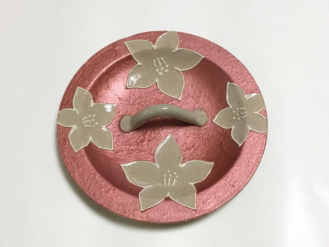 水指 唐津 利左エ門 パールレッド 茶道具 新品