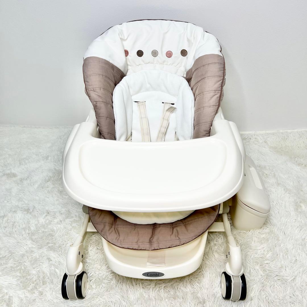 美品 Combi ネムリラAT ハイローチェア 電動 バウンサー