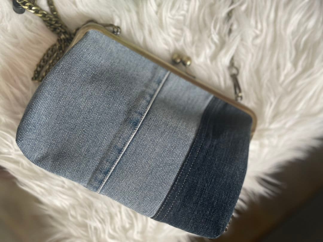 デニム リメイクがま口＋干支お守り