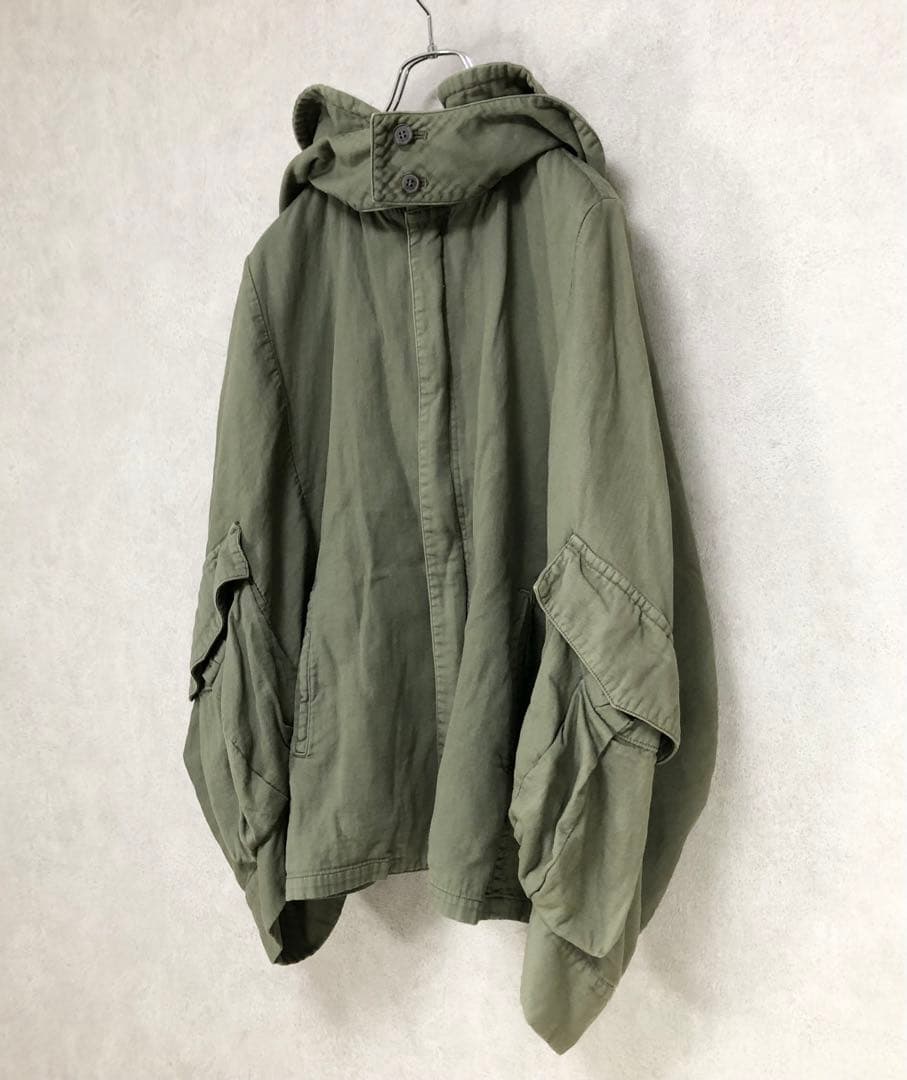 LIMI feu リミフゥ ミリタリーコート カーキ
