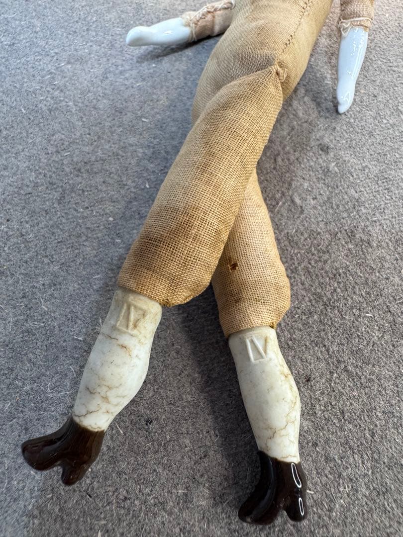 チャイナヘッドドール　19世紀　ドイツ製　アンティーク人形