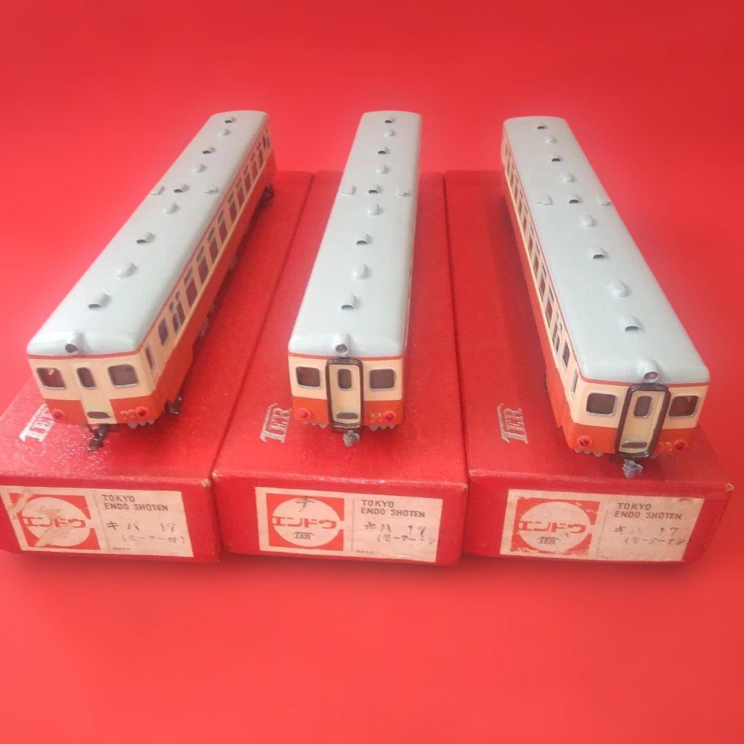 キハ17，３台、美品、動作確認済み、ディーゼル機関車、HOゲージ