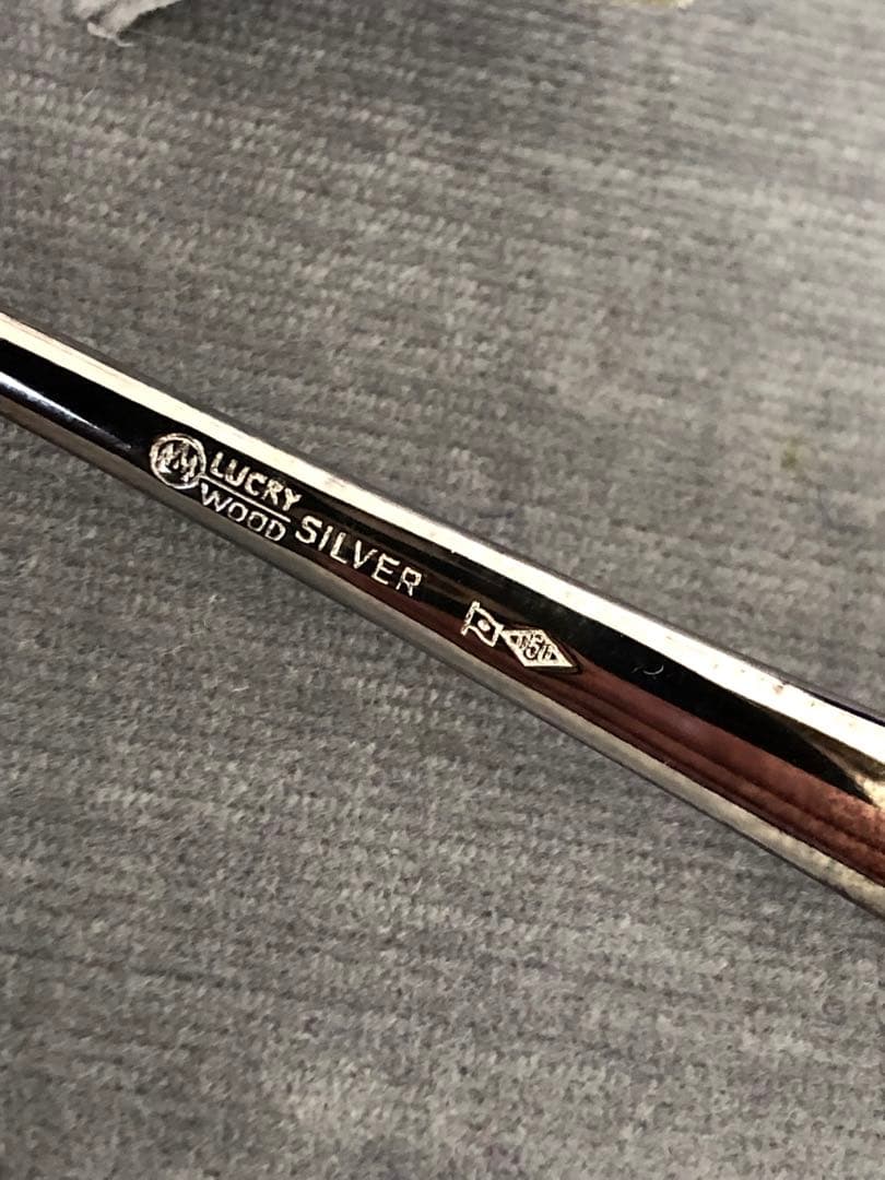 未使用　ラッキーウッド　SILVER950 スプーン5本　純銀製　シルバー950