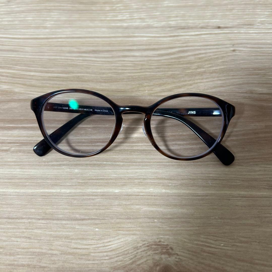 JINS メガネ UGF-25A-162-286 レンズ交換可　ブルーライト