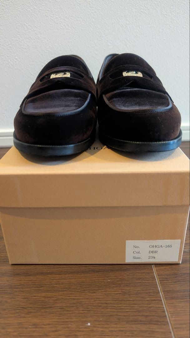 OHGA ダークブラウン ローファー