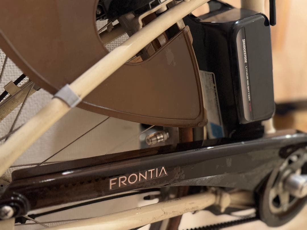 【引取限定】ブリヂストン BRIDGESTONE 電動アシスト自転車 アイボリー