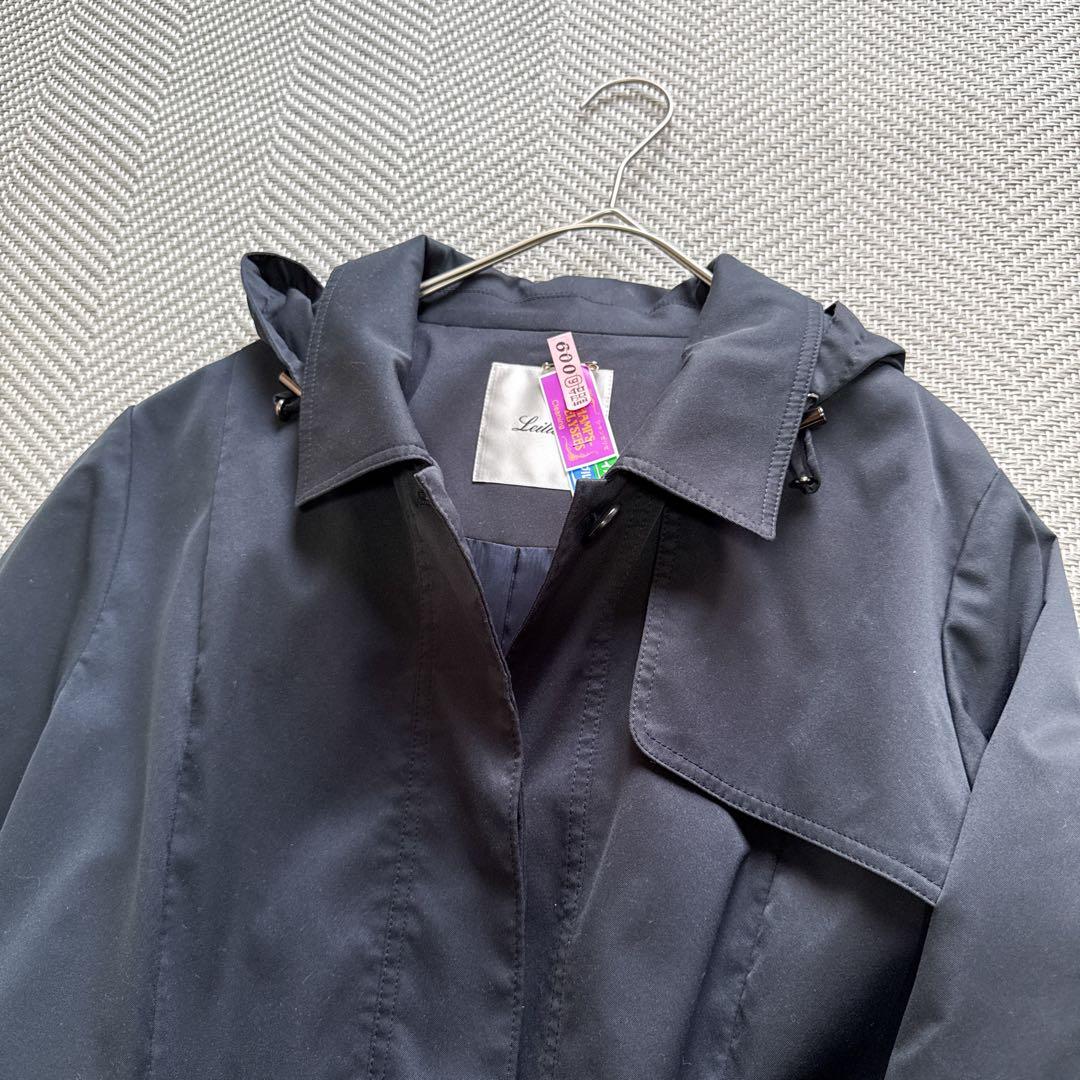 極美品 レリアン 現行モデル モッズコート フード ネイビー 大きいサイズ3XL