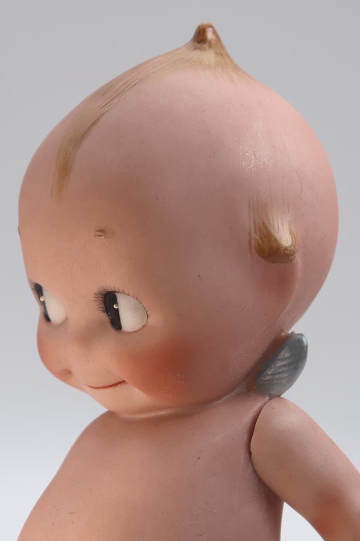 ケストナー製ポーセリン・キューピー、 ビンテージ陶器製人形 約22cm