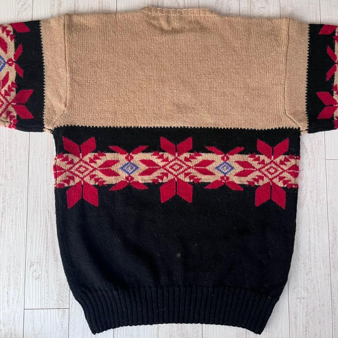 90s ヴィンテージ　ポロラルフローレン　ノルディック　ニット　セーター　古着