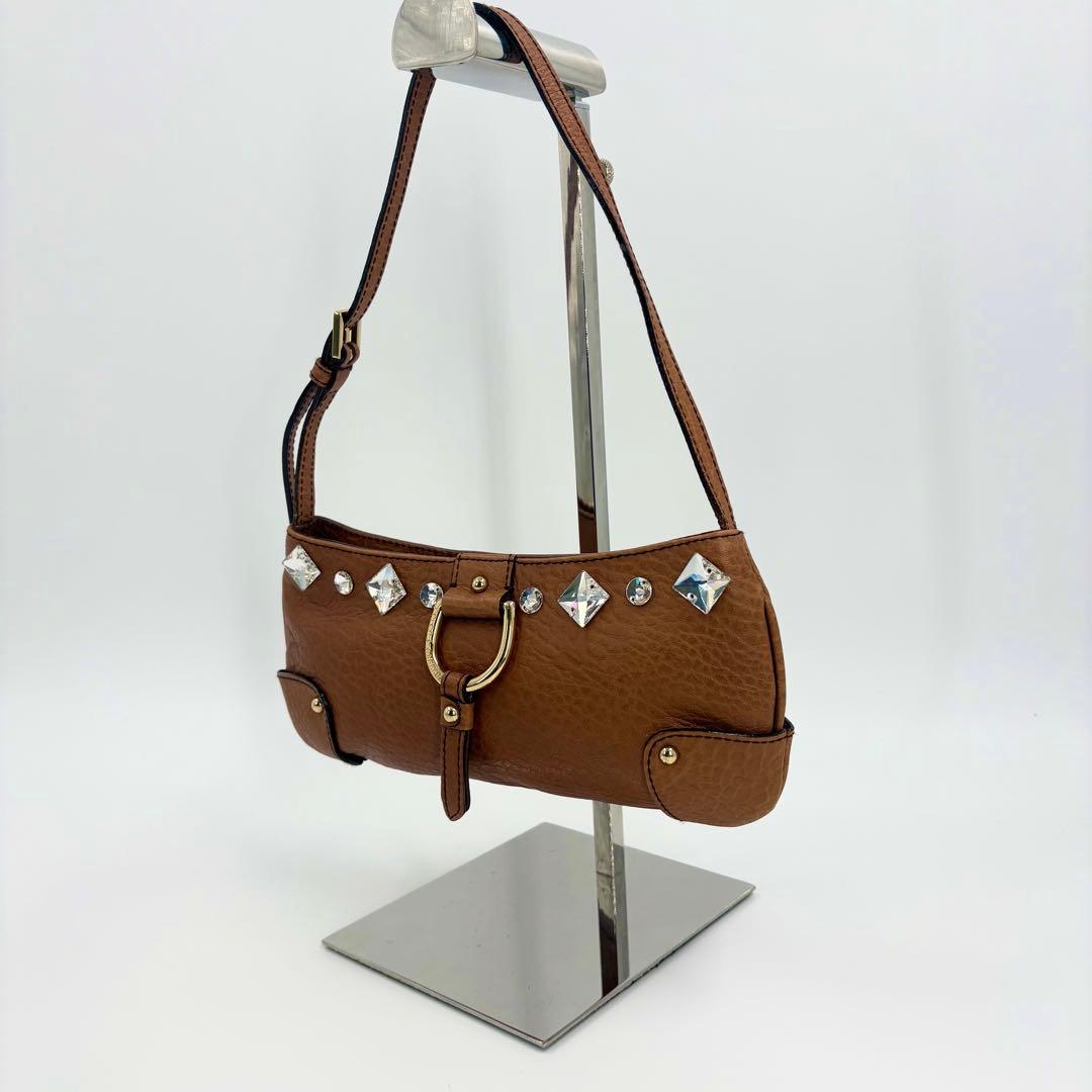 美品　ドルチェ＆ガッバーナ ハンドバッグ レザー スタッズ D&G 919