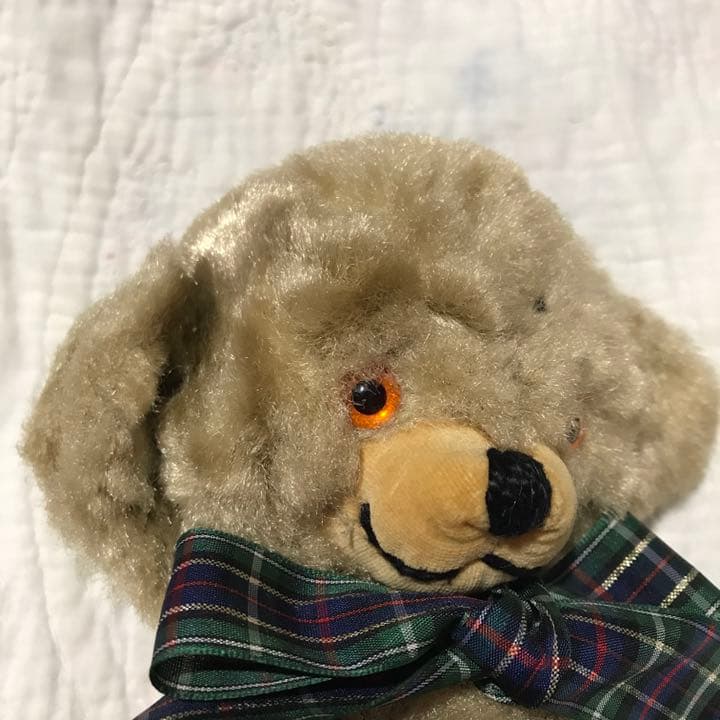 ヴィンテージ チーキー メリーソート アートシルク テディベア アンティーク