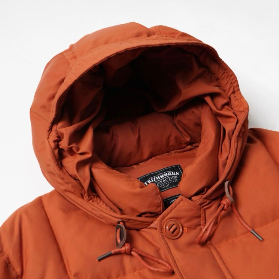 【美品】FRIZMWORKS フリズムワークス カラコラムダウン オレンジ M