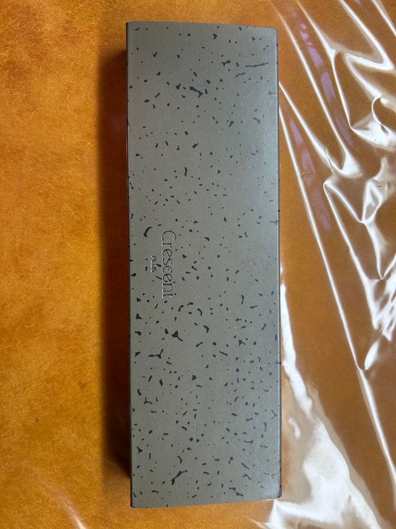 プラス　クレセント　万年筆　スターリングシルバー&レザー