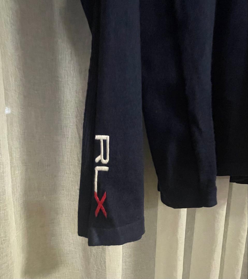 RLXゴルフ プルオーバーニット 紺 ラルフローレン L US:M 48 46