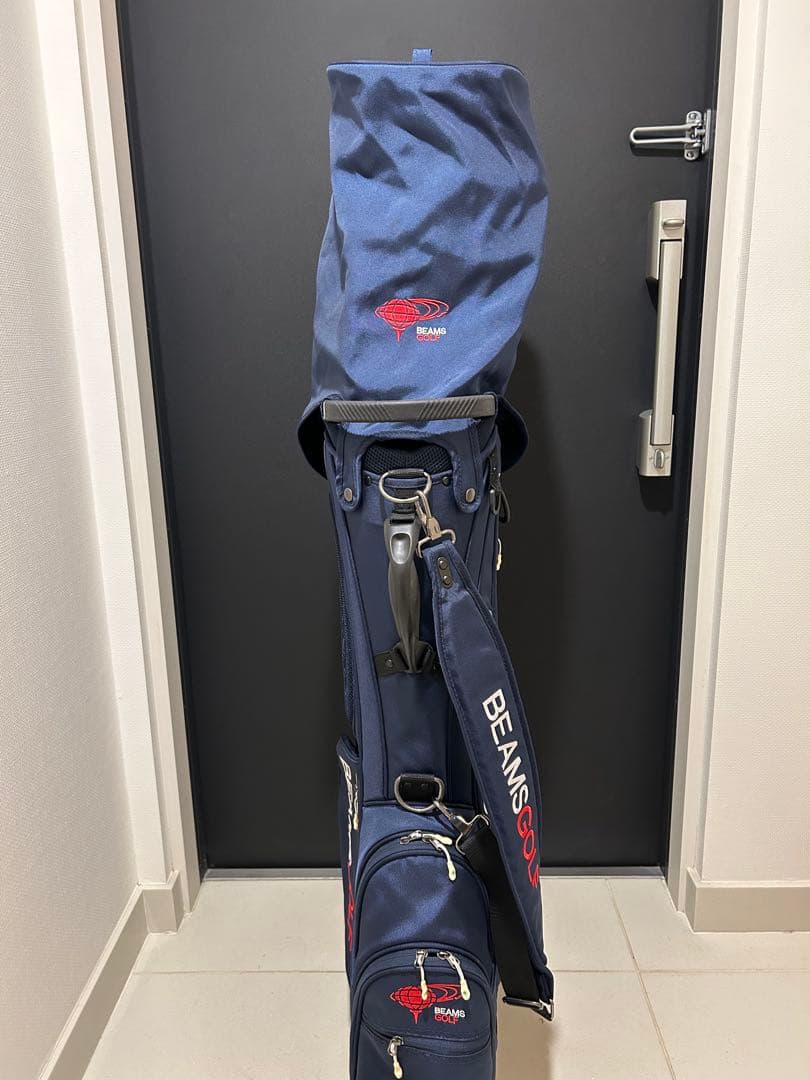 BEAMSGOLF キャディバッグとセルフスタンドバッグ(ネイビー)セット