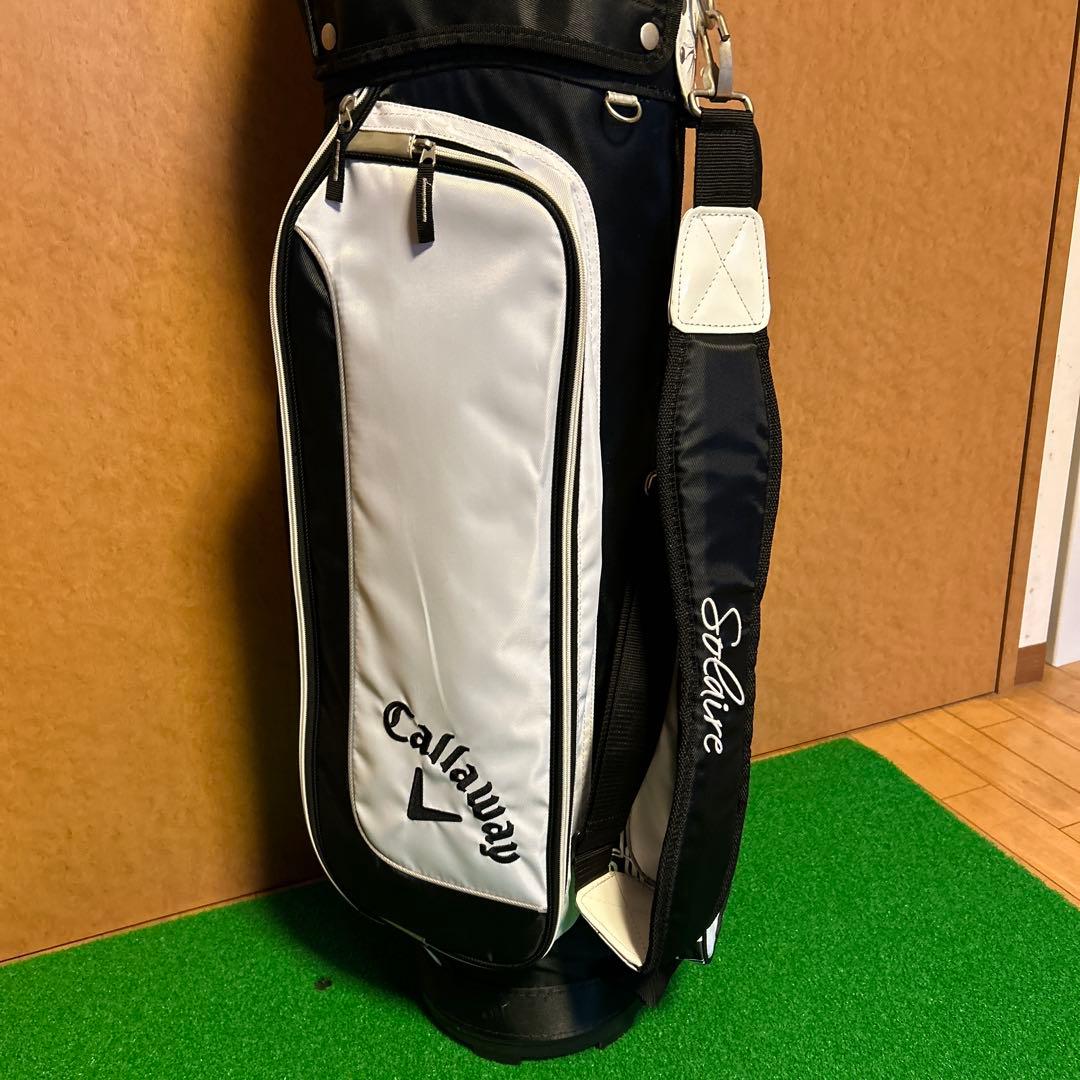 Callaway Solaire キャディバッグ ブラック/ホワイト
