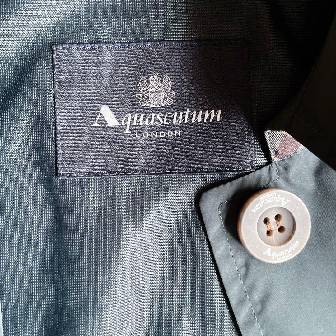 Aquascutum レディースダークグリーン レインコートM