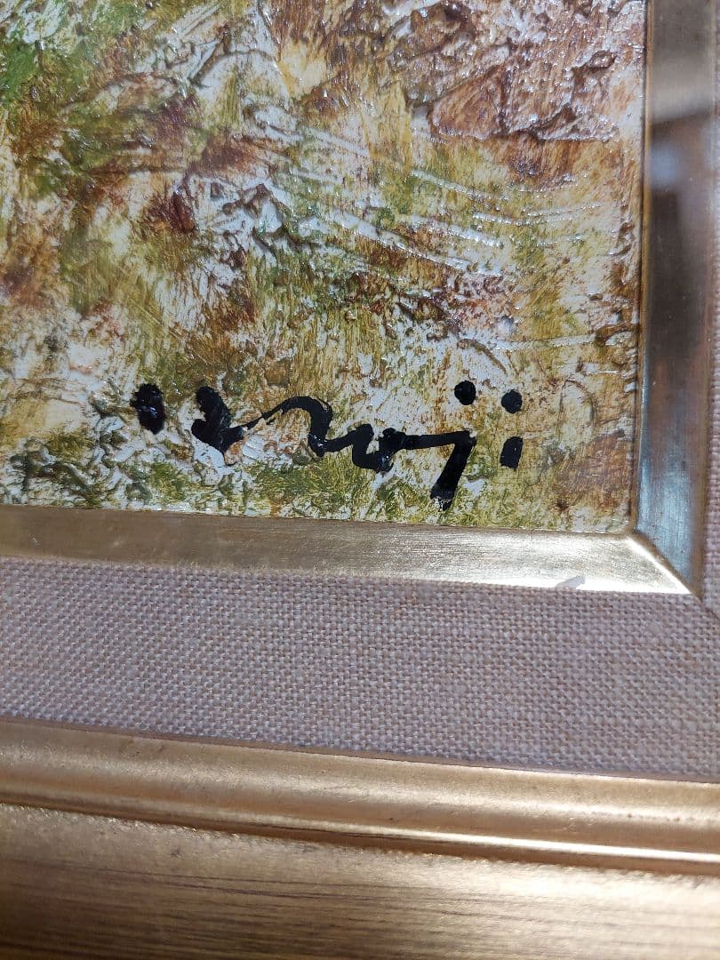 油彩　海辺の教会