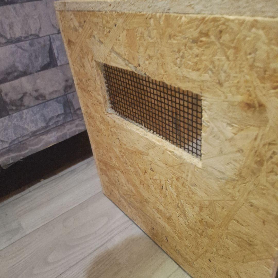 温室度計内臓！OSB木製ケージ450(未使用)