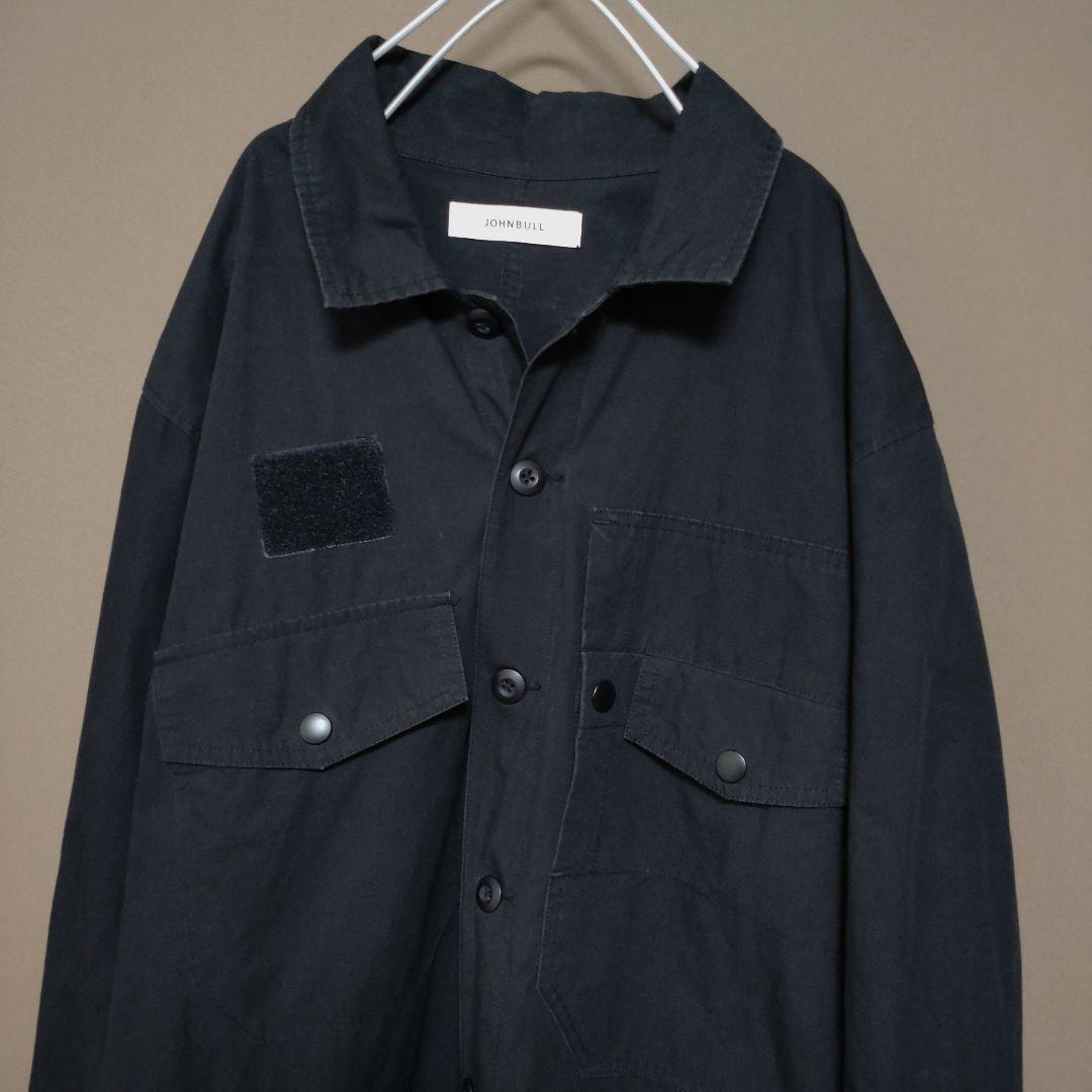 ジョンブル ミリタリージャンプスーツ つなぎ サロペット 作業着 M 黒