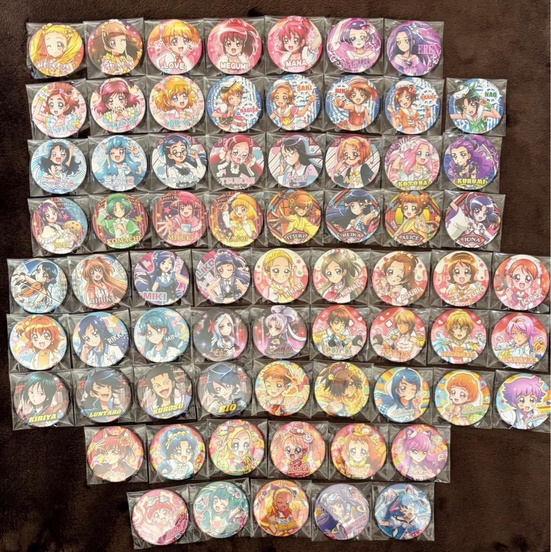 プリキュア　缶バッジ　アイドルプリキュア缶バッジ　夏フェス　コンプリート