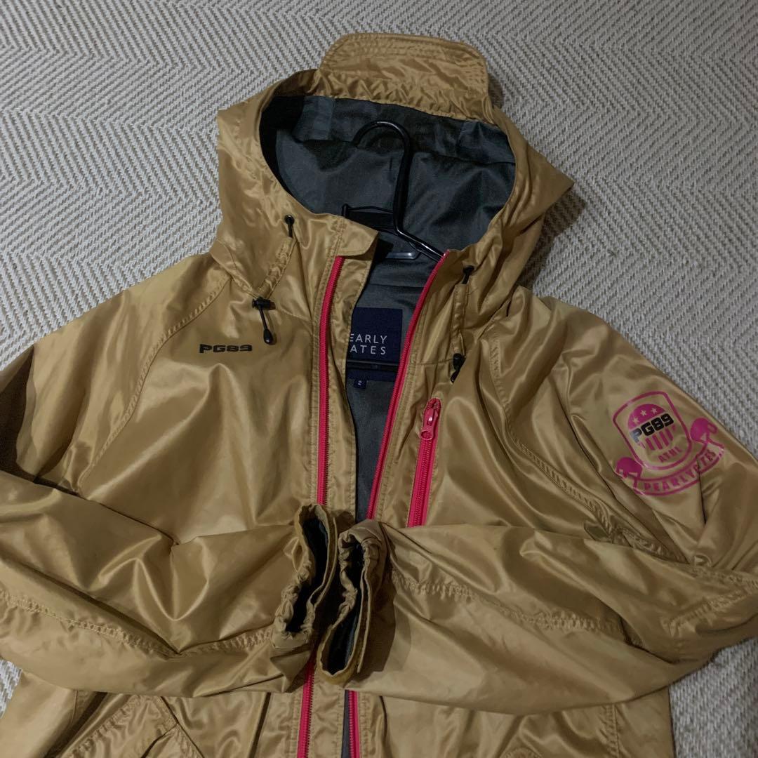 PEARLY GATES フード付きタフレックスジャケット ベージュ