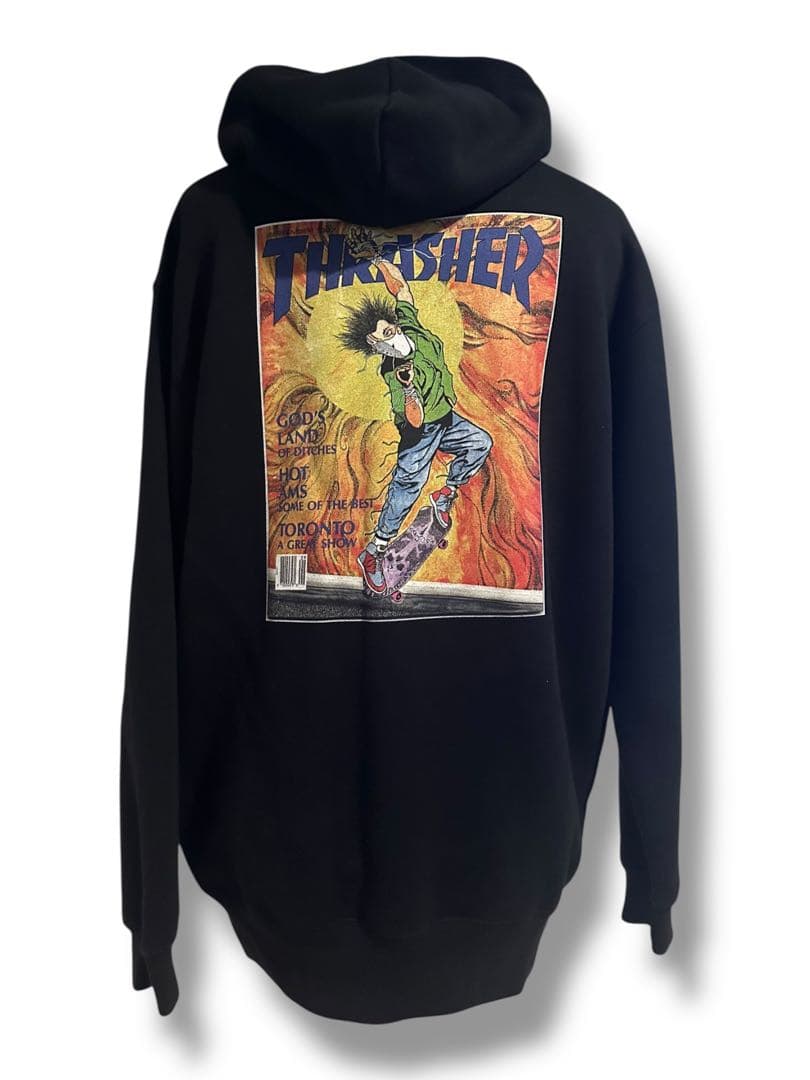 美品　THRASHER x PUSHEAD パーカー　ヴィンテージ　スラッシャー