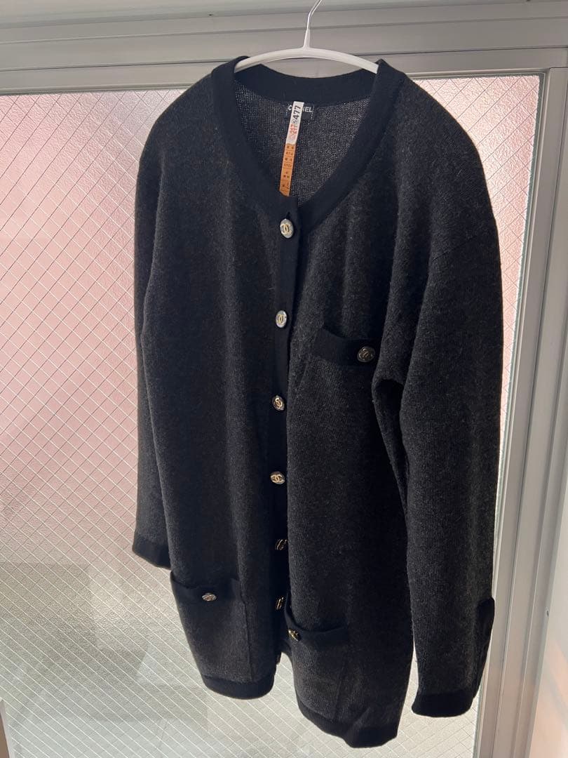 CHANEL カーディガン グレー・ブラック 長袖