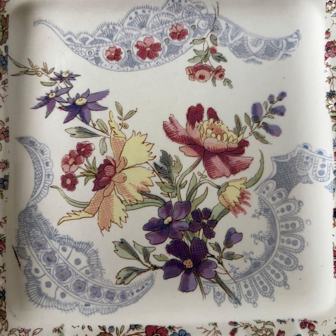 サルグミンヌ ラヴァリエール 平皿 フランスアンティークLavalliere