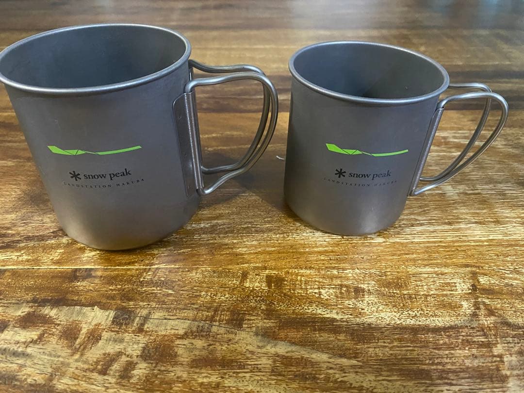 スノーピーク チタンシングルマグ　300 450セット　白馬限定
