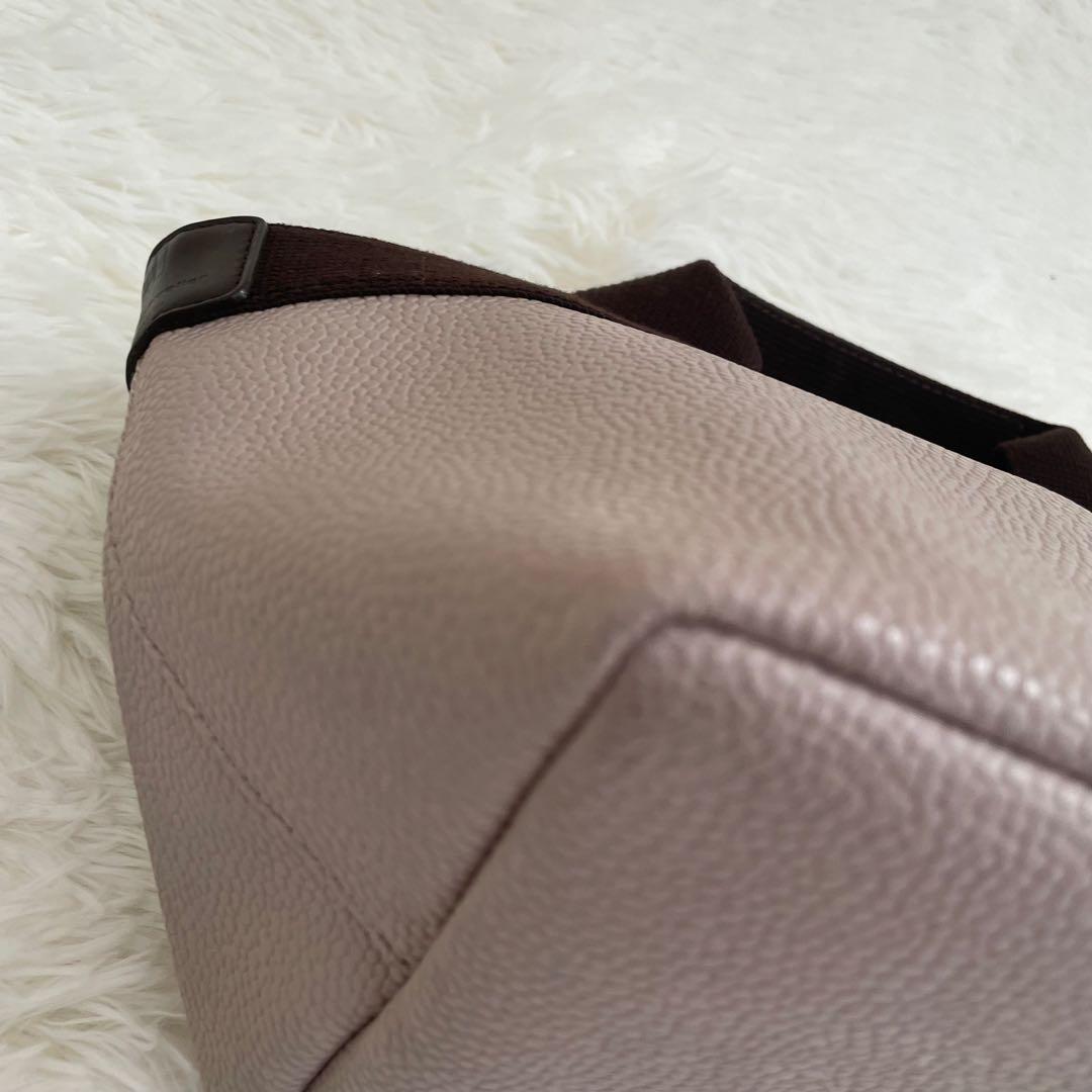 美品 エルベシャプリエ 701GPリュクス舟型トートS ハンドバッグ ピンク