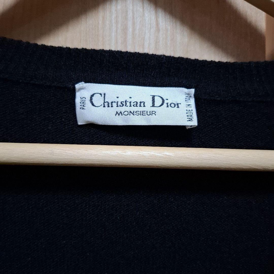 【美品】　クリスチャンディオール　ニット　セーター　ブラック　イタリア製　M