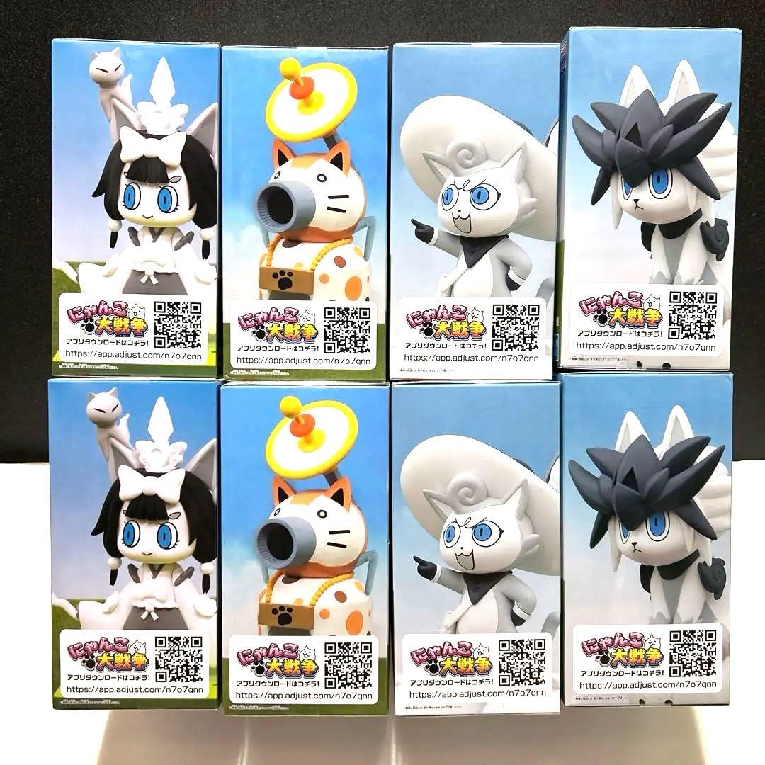 にゃんこ大戦争 にゃんこ軍団出陣フィギュア ～超極ネコ祭～　4種×2セット計8体