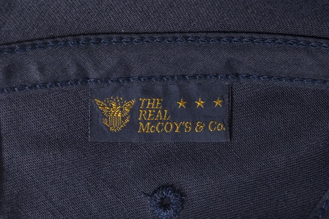 帽子 THE REAL McCOY'S LOGO BASEBALL CAP NAVY