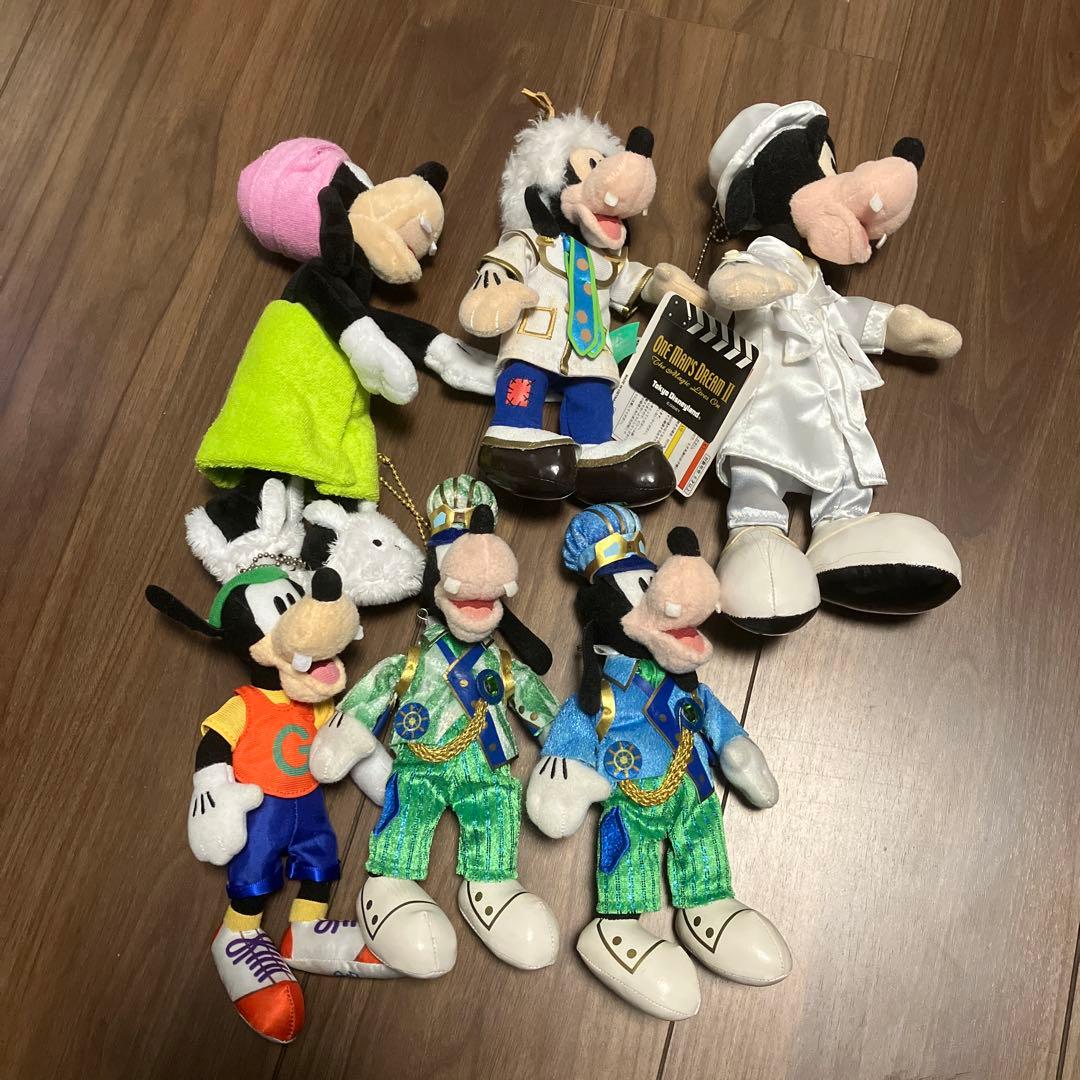 グーフィ、ぬいぐるみ 6体セット