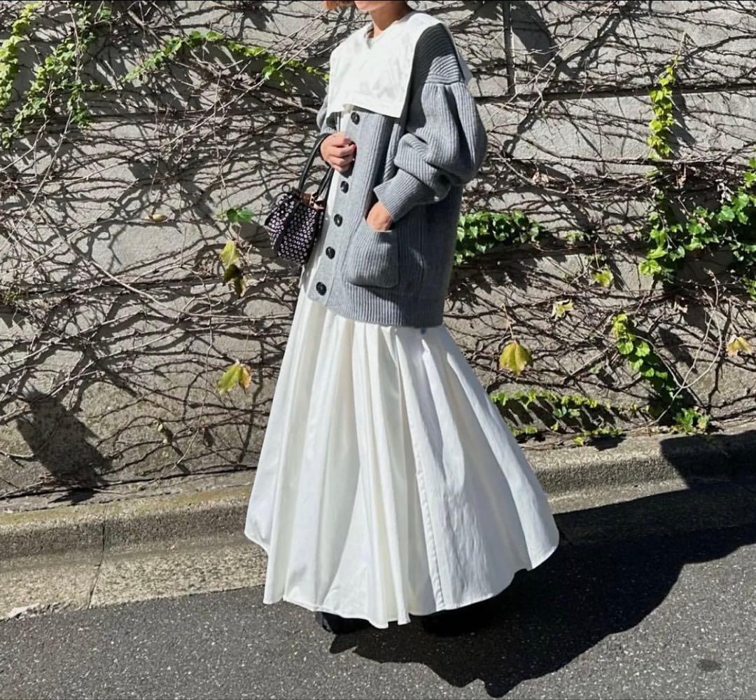 美品レア♡【Cygne】Raymondボリューム袖 ロングカーディガン グレー