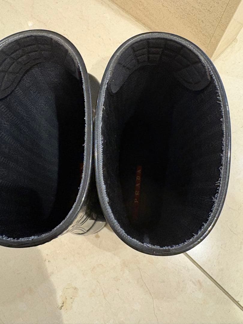 美品　PRADA プラダ レインシューズ　ブーツ　38