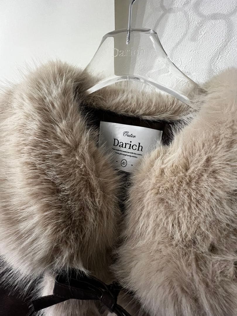 Darichリボンベルトヴィンテージレザージャケット